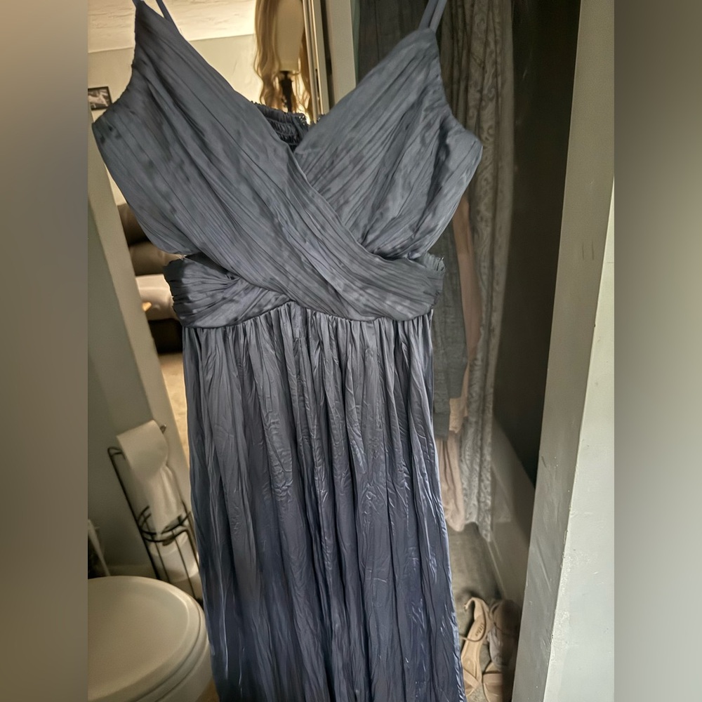 Lulu's Blue Midi Dress - Picture 8 of 8
